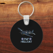 Porte-clés Avion de chasse F6f Hellcat de la Seconde Guerre m (Recto)