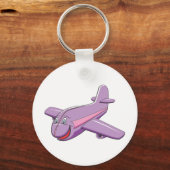 Porte-clés Avion de dessin amusant (Recto)