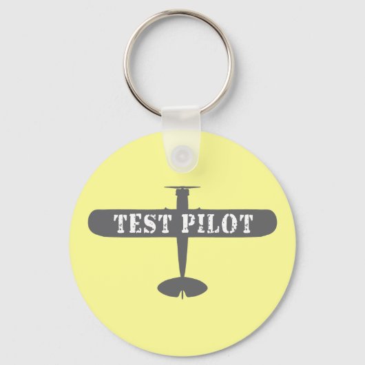 Porte-clés Avion et pilote d'essai (Recto)