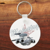 Porte-clés Avion militaire de dessin (Recto)