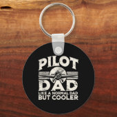 Porte-clés Avion pilote père (Recto)
