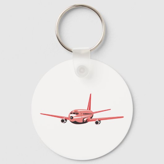 Porte-clés Avion rose (Verso)