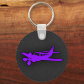 Porte-clés Avion violet (Recto)