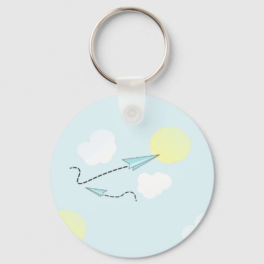 Porte-clés avions à papier (Recto)