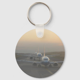 Porte-clés Avions sur une piste
