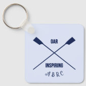 Porte-clés Aviron porte - clé traversé aviron initiales (Recto)