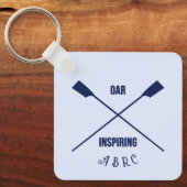 Porte-clés Aviron porte - clé traversé aviron initiales (Recto)