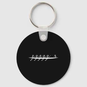 Porte-clés Aviron Skeleton Row Boats Paddle Coxswain Hallowee