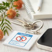 Porte-clés Avis Tous Les Visiteurs (Devant Droit)