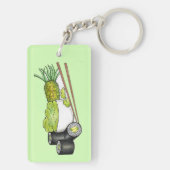 Porte-clés Avocado Rolls Wasabi Sushi Dîner Japonais (Dos)