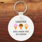 Porte-clés Avocat ... Fonctionnera Pour La Crème De Glace (Recto)