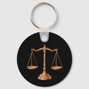 Porte-clés Avocat professionnel Procureur luxe Black Gold