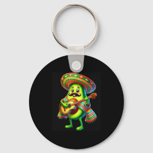Porte-clés Avocat Sombrero Guitare Cinco De Mayo Garçons Enfa