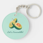 Porte-clés Avocuddle Funny mignon Avocados Humour de jeu de m (Dos)