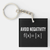 Porte-clés avoid negativity math equation (Devant)