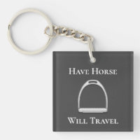 "Avoir Cheval Voyage" Fer à sirop gris foncé