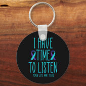 Porte-clés Avoir Le Temps D'Écouter Sensibilisation Au Suicid (Recto)