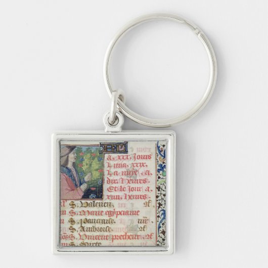 Porte-clés Avril : Fleurs de cueillette (Devant)