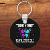 Porte-clés Awareness Support Prevention Awareness Month (Recto)