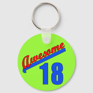Porte-clés Awesome at 18 Years Old 18th Birthday