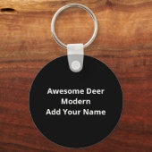 Porte-clés Awesome Deer Lover Creative Modern Design Keychain (Verso)