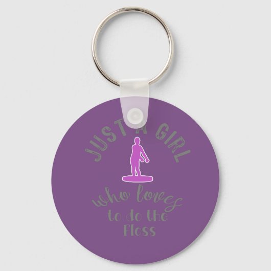 Porte-clés Awesome Just a Girl Loves Floss Dance Cadeau Desig (Recto)