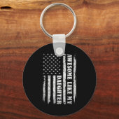 Porte-clés Awesome Like My Daughter Men Funny For Dad Fathers (Recto)