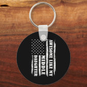Porte-clés Awesome Like My Middle Daughter Men Funny For Dad (Recto)