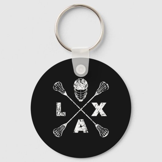 Porte-clés Axe croisé Lacrosse (Recto)