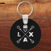 Porte-clés Axe croisé Lacrosse (Recto)