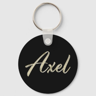 Porte-clés Axel Name whitegold Button