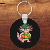 Porte-clés Axolotl Basketball 67 Gen Alpha Slang Srts Men Boy (Recto)