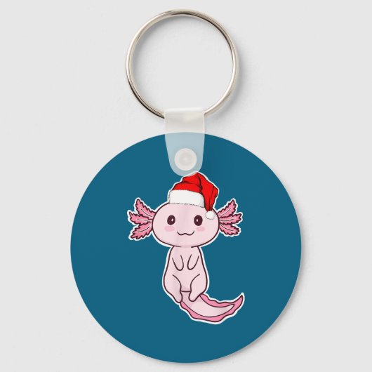 Porte-clés Axolotl de Noël (Recto)