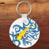 Porte-clés Axolotl jaune dans l'eau (Recto)