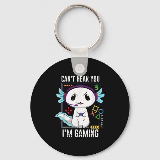 Porte-clés Axolotl Jeu Salamander Comme Jeu (Recto)