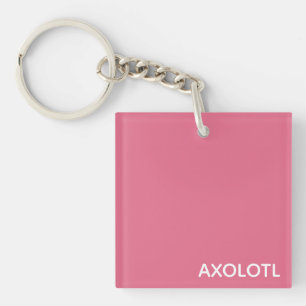Porte-clés Axolotl pink color name