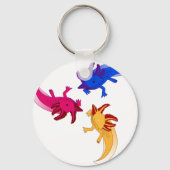 Porte-clés Axolotl Trio (Recto)
