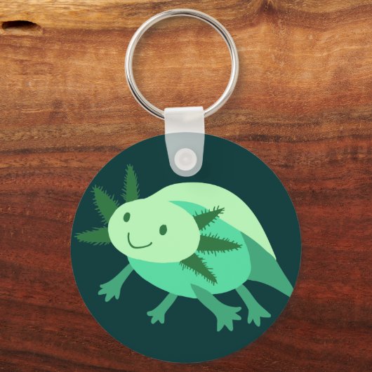 Porte-clés Axolotl vert (Recto)