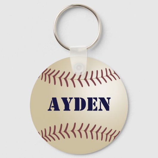 Porte-clés Ayden Baseball Keychain by 369MyName (Recto)