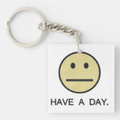 Porte-clés Ayez un visage de jour (Devant)