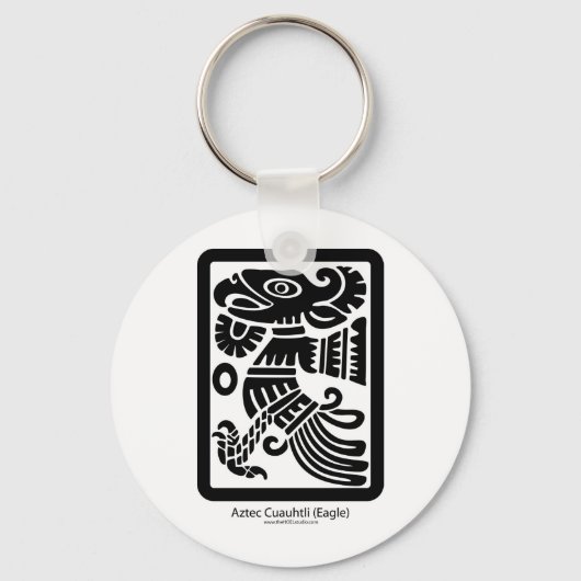 Porte-clés Aztec Cuauhtli - Porte - clé d'aigle (noir) (Recto)