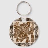 Porte-clés Aztec Eagle Guerrier Tribal Art antique (Recto)