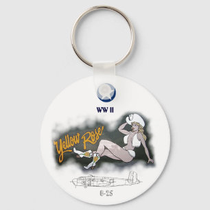 Porte-clés B-25 Mitchell Bomber Nose Art