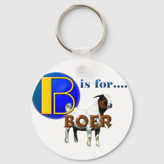 Porte-clés B est FoBOER - CADEAUX DE CHÈVRE (Recto)