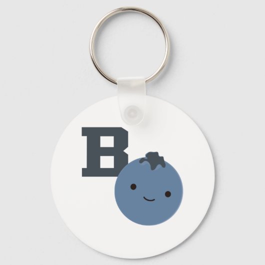 Porte-clés B est pour Blueberry (Recto)