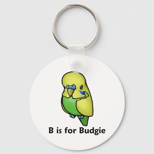 Porte-clés B est pour Budgie (Recto)