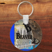 PORTE-CLÉS B EST POUR LE PORTE - CLÉ DU BEAVER (Recto)