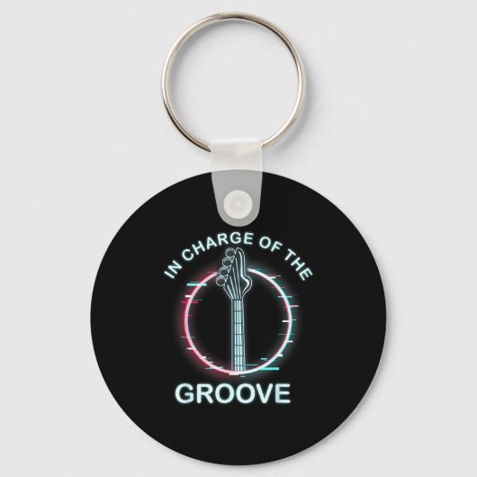 Porte-clés B Guitar Music Cool B-player (Recto)