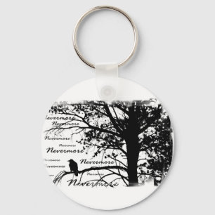 Porte-clés B&W Nevermore Raven Silhouette