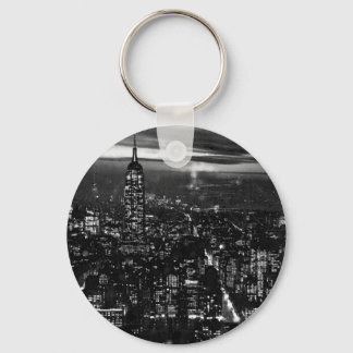 Porte-clés B&W New York City la nuit